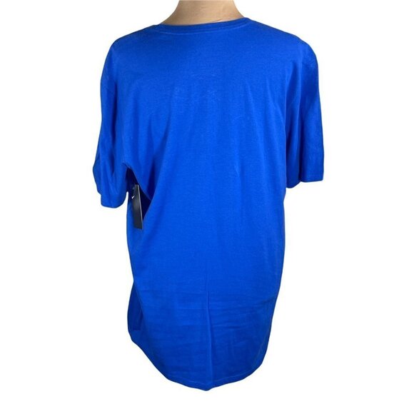 NWT Nike Men's Memphis Tigers Short Sleeve Screen Print T-Shirt Blue/ White L - Picture 2 of 6